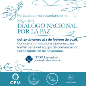 Convocatoria a jóvenes para el Equipo de Comunicación del Segundo Diálogo Nacional por la Paz